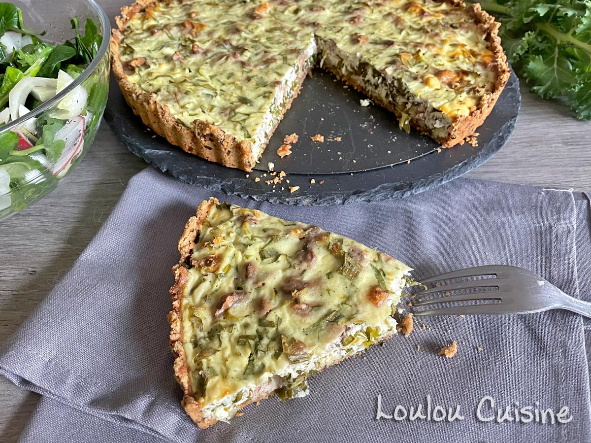 Kale and walnut tart – gluten free